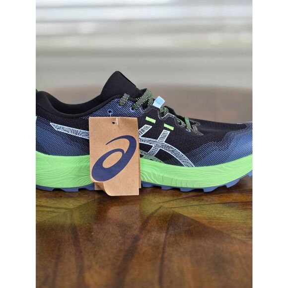 Asics GEL-Trabuco 12 Trail Running Men\'s Shoes Black Green 10.5 Grip 1011B799 main image 12